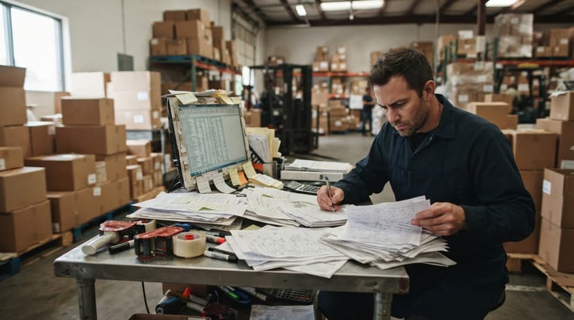 The manual process how to track received inventory replaces