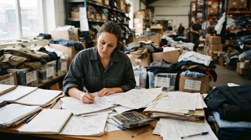 The manual process how to track uniform inventory replaces