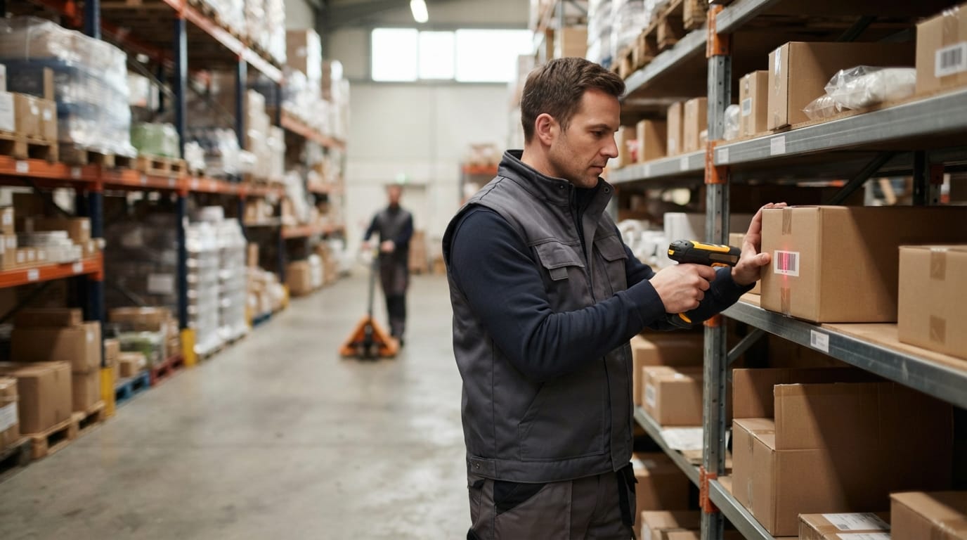 The team who would use how to use a barcode scanner, mid-task