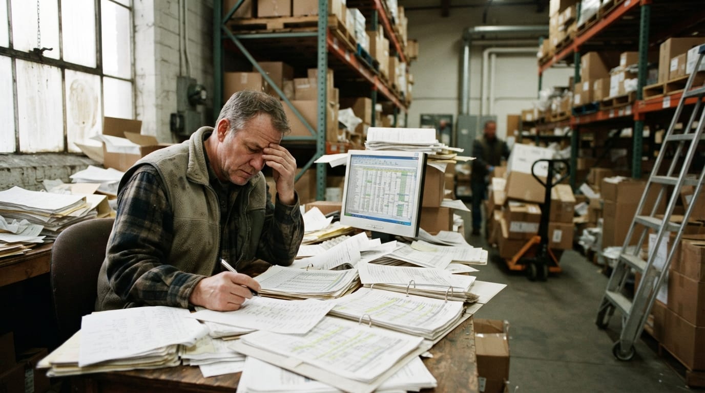 The manual process how warehouse management system works replaces