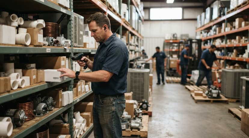 The team who would use hvac inventory management, mid-task
