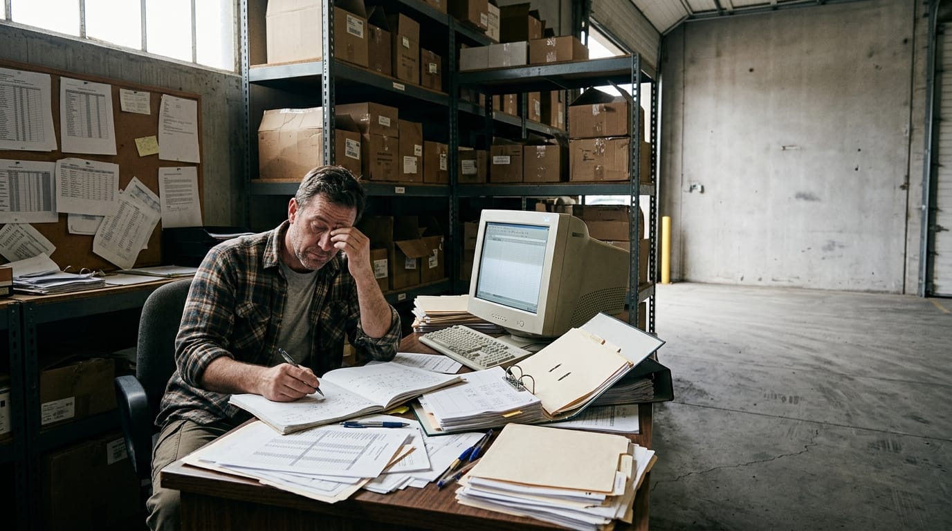 The manual process inventory and warehouse management software replaces