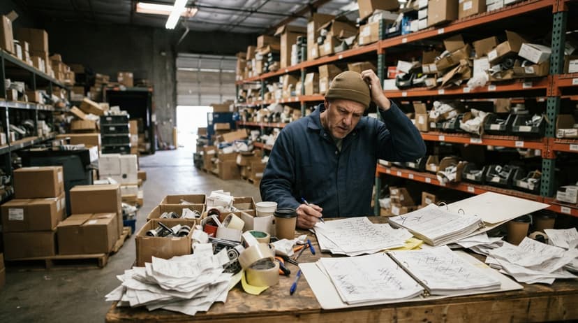 The manual process inventory bin system replaces