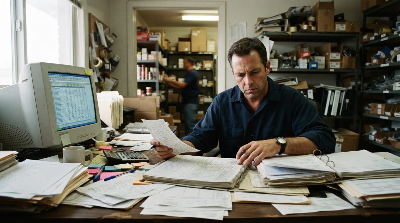 The manual process inventory control software for small business replaces