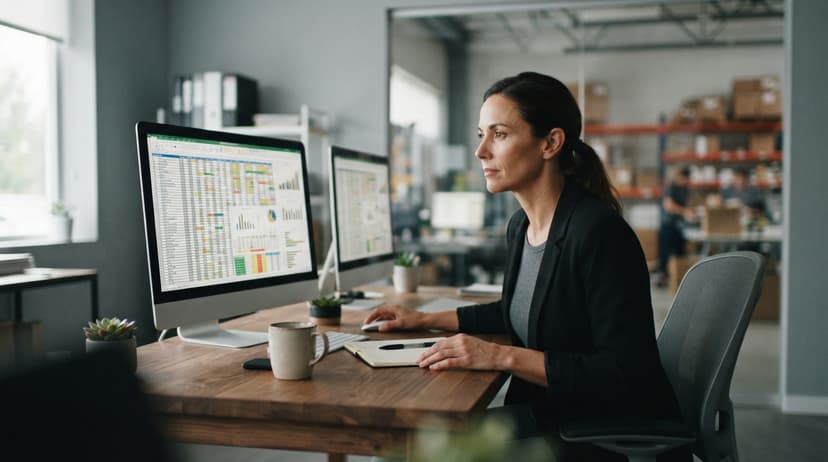 Reviewing the figures inventory format in excel produces