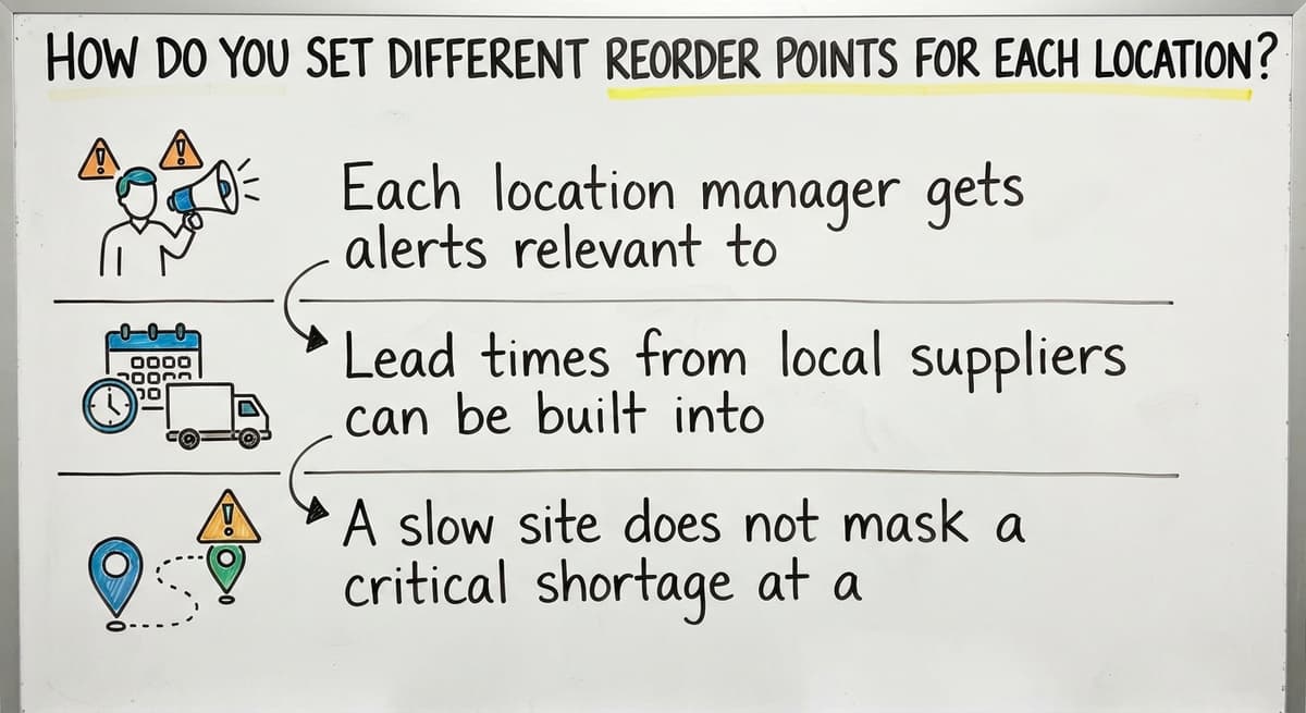 How Do You Set Different Reorder Points for Each Location?, drawn out