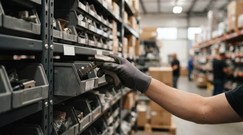 Close detail from the work inventory management software costs supports