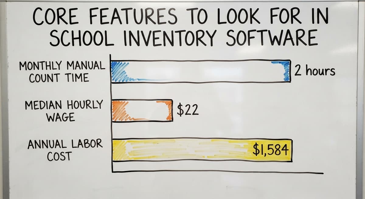 Core Features to Look for in School Inventory Software, in figures