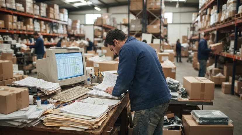 The manual process inventory management software with barcode replaces