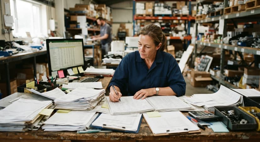 The manual process inventory management system for manufacturing replaces