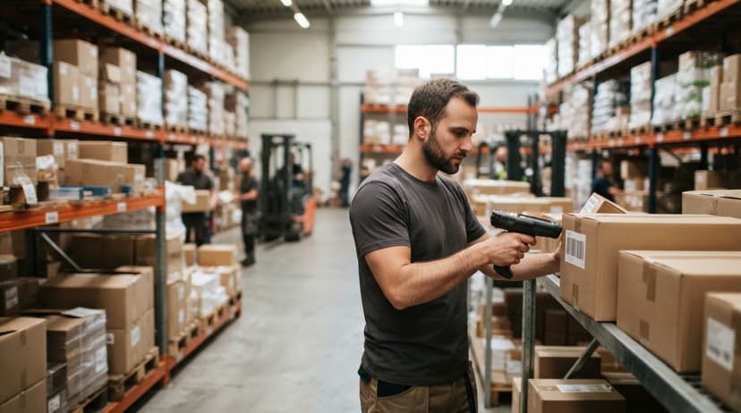 The team who would use inventory software barcode, mid-task