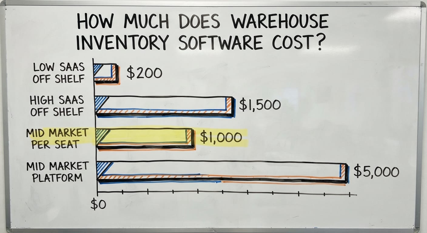 How Much Does Warehouse Inventory Software Cost?, in figures
