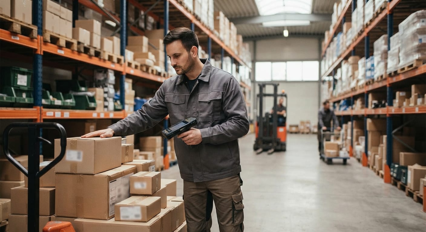 The team who would use inventory software warehouse, mid-task