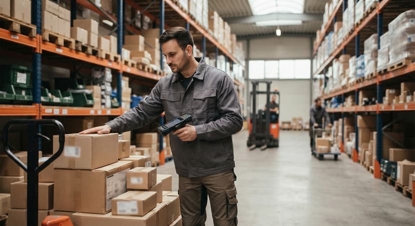 The team who would use inventory software warehouse, mid-task