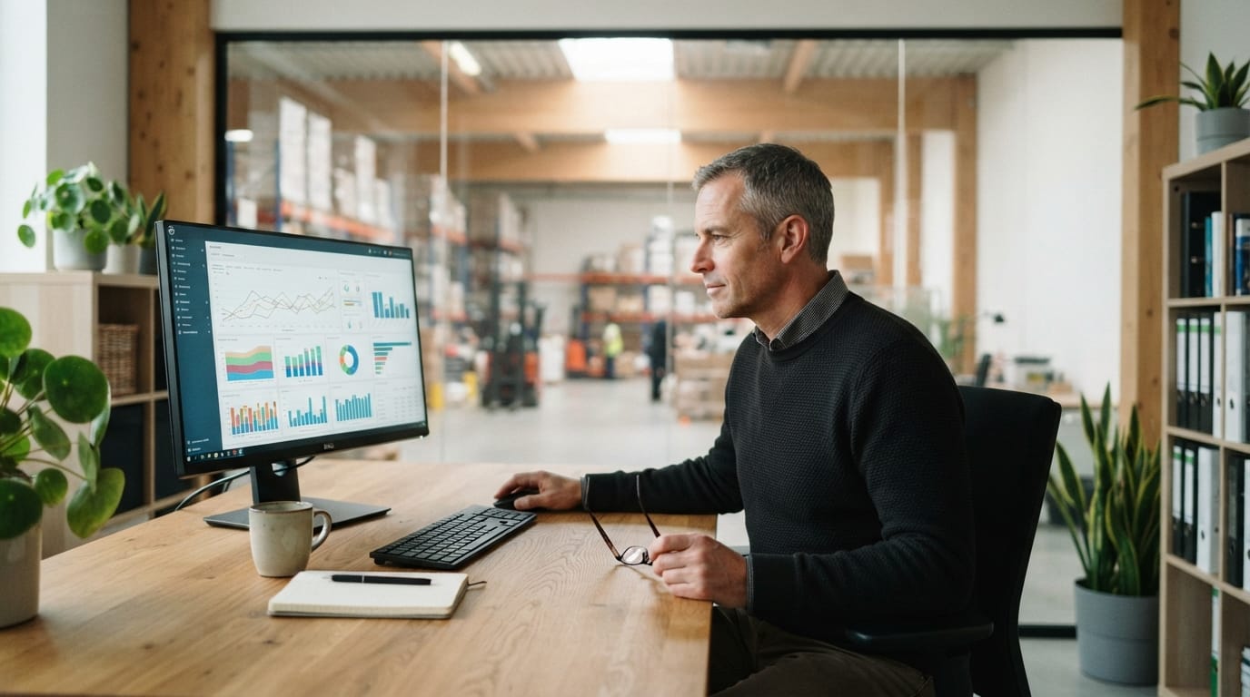 Reviewing the figures inventory software warehouse produces