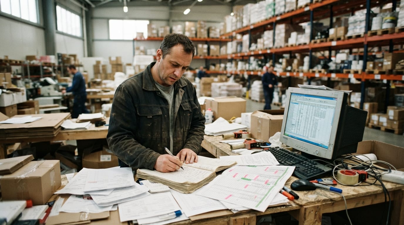 The manual process inventory software warehouse replaces