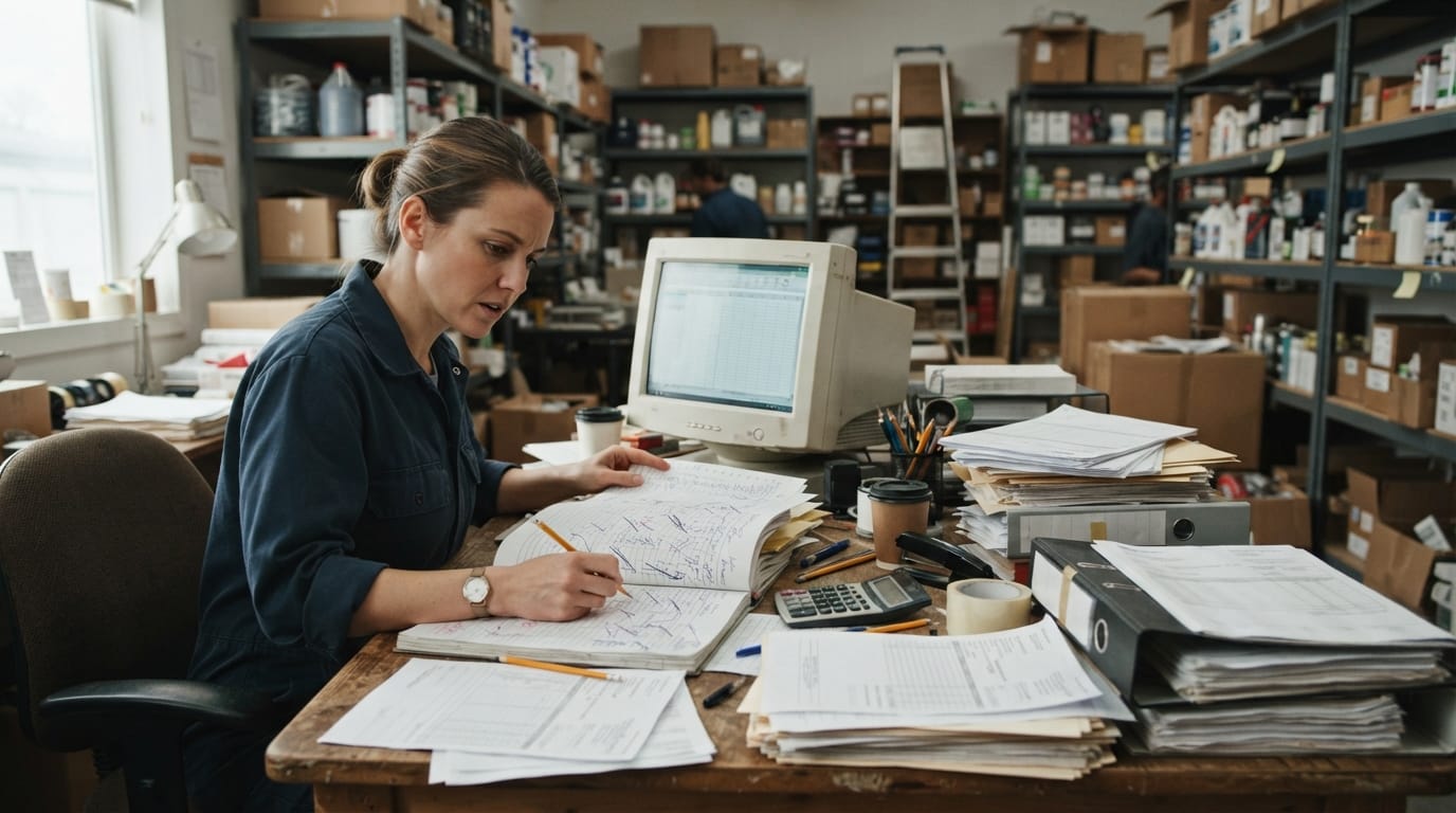 The manual process inventory system for small business replaces