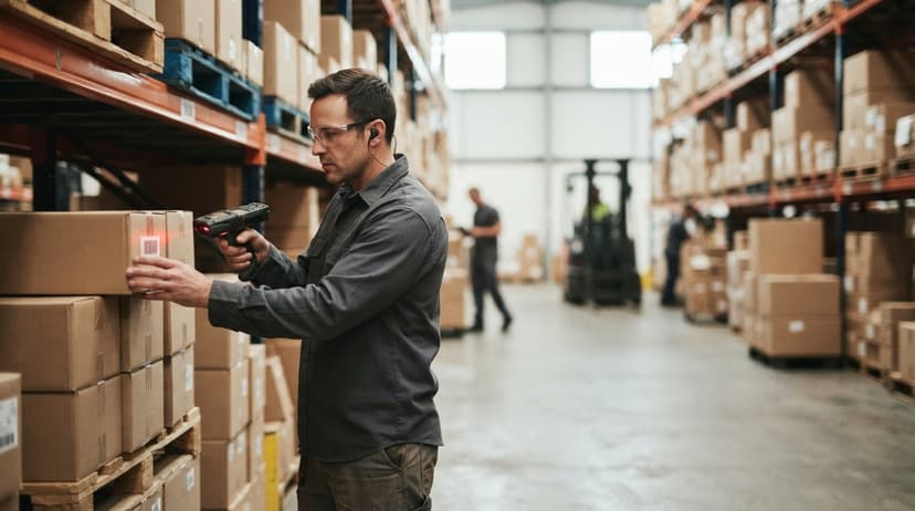 The team who would use inventory tracking barcode, mid-task