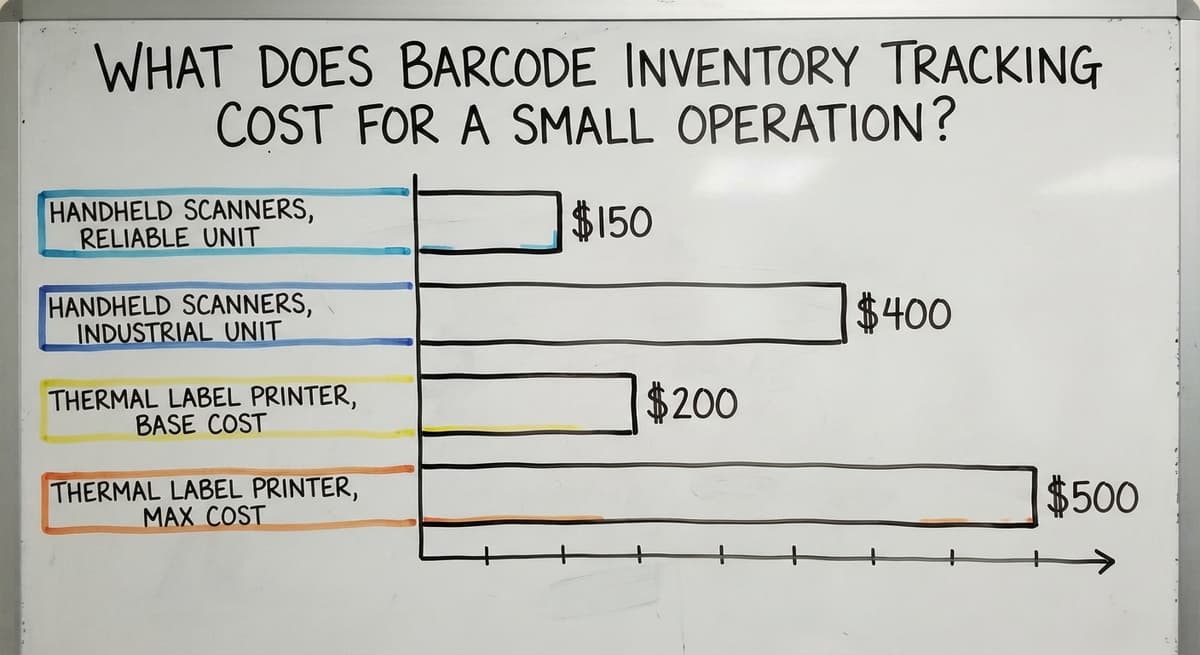 What Does Barcode Inventory Tracking Cost for a Small Operation?, in figures