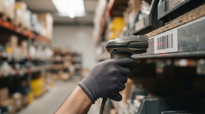Close detail from the work inventory tracking software for small business supports
