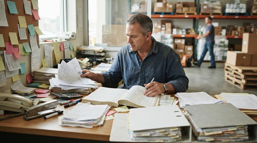 The manual process is inventory a long-term asset replaces