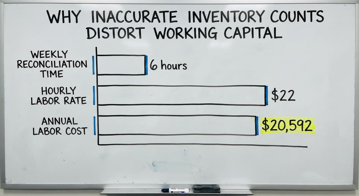 Why Inaccurate Inventory Counts Distort Working Capital, in figures