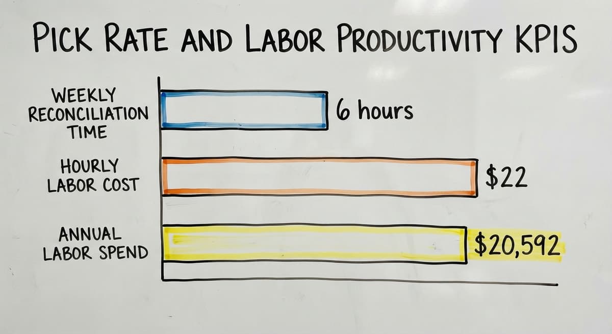 Pick Rate and Labor Productivity KPIs, in figures