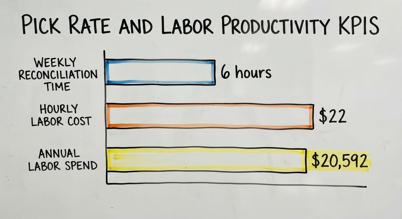 Pick Rate and Labor Productivity KPIs, in figures
