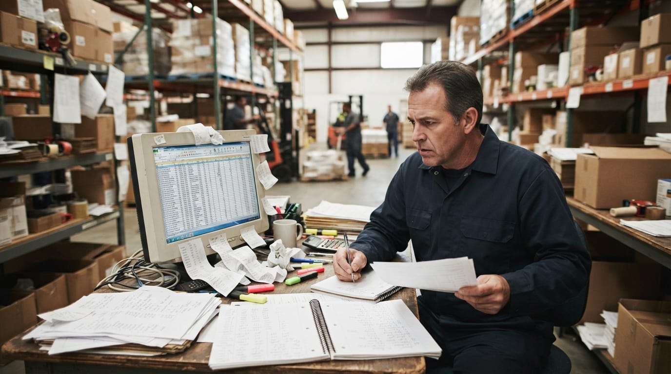 The manual process kpi warehouse replaces
