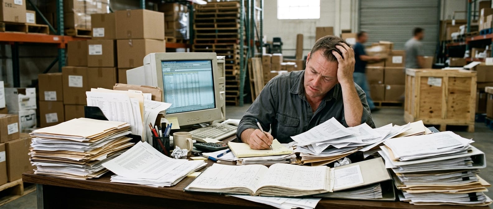 The manual process list of warehouse management software replaces