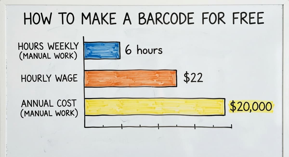How to Make a Barcode for Free, in figures