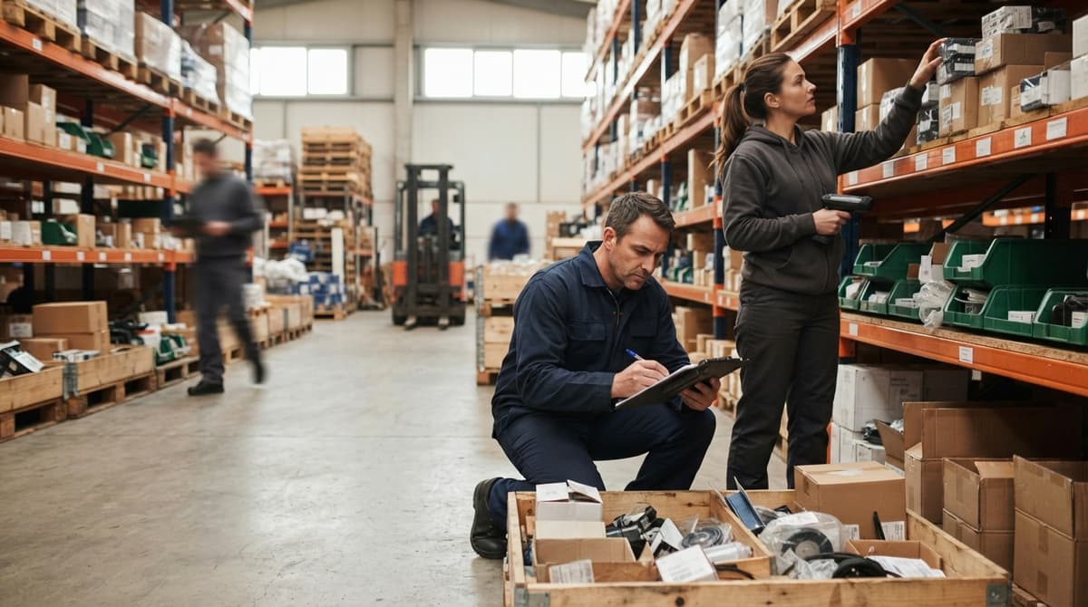 The team who would use manual inventory system, mid-task