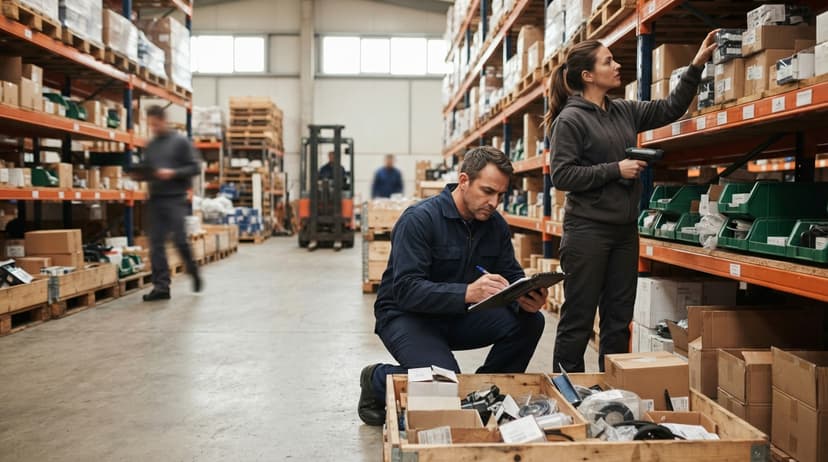 The team who would use manual inventory system, mid-task