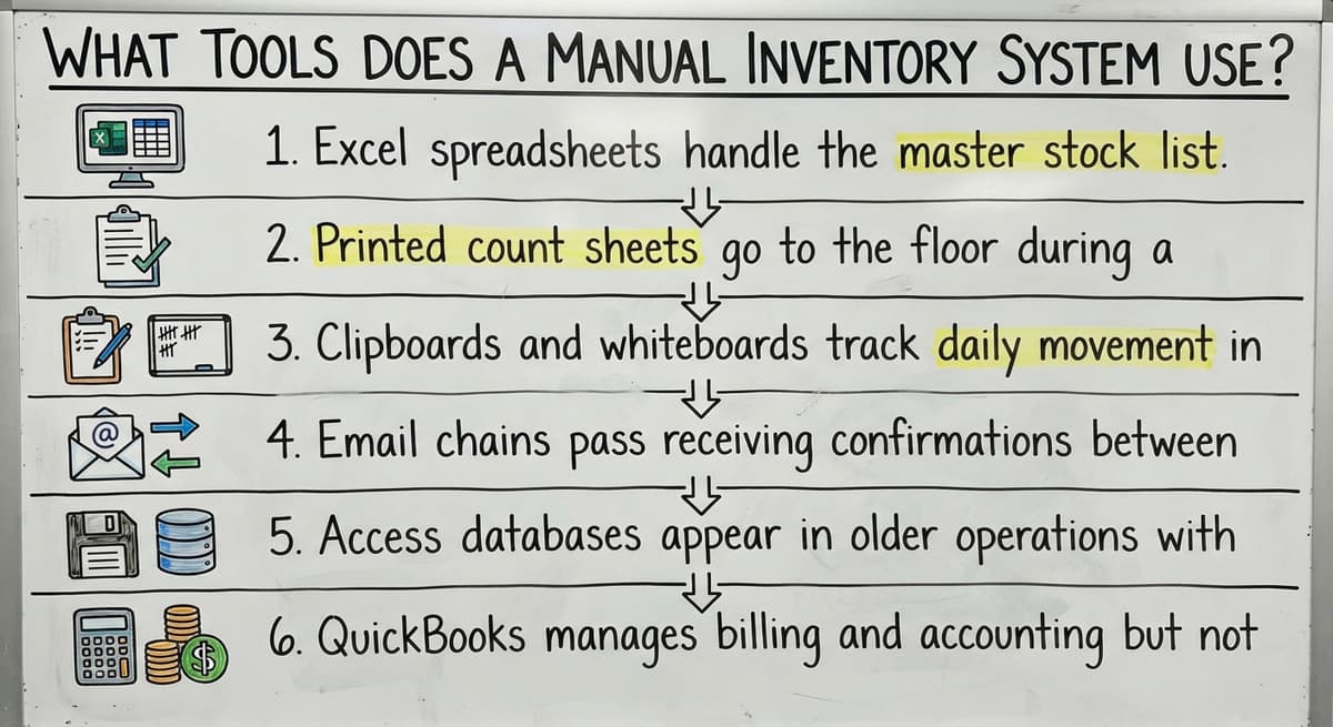 What Tools Does a Manual Inventory System Use?, drawn out