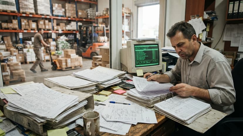 The manual process manufacturing inventory management software replaces