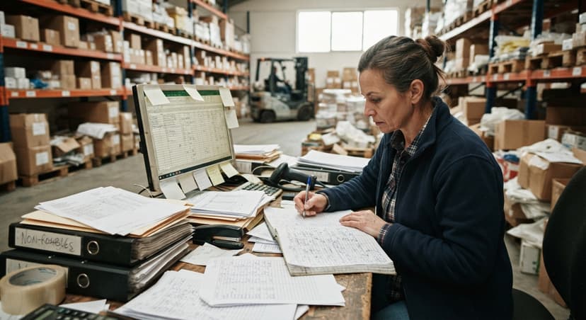 The manual process manufacturing inventory management replaces