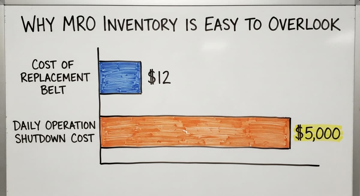 Why MRO Inventory Is Easy to Overlook, in figures
