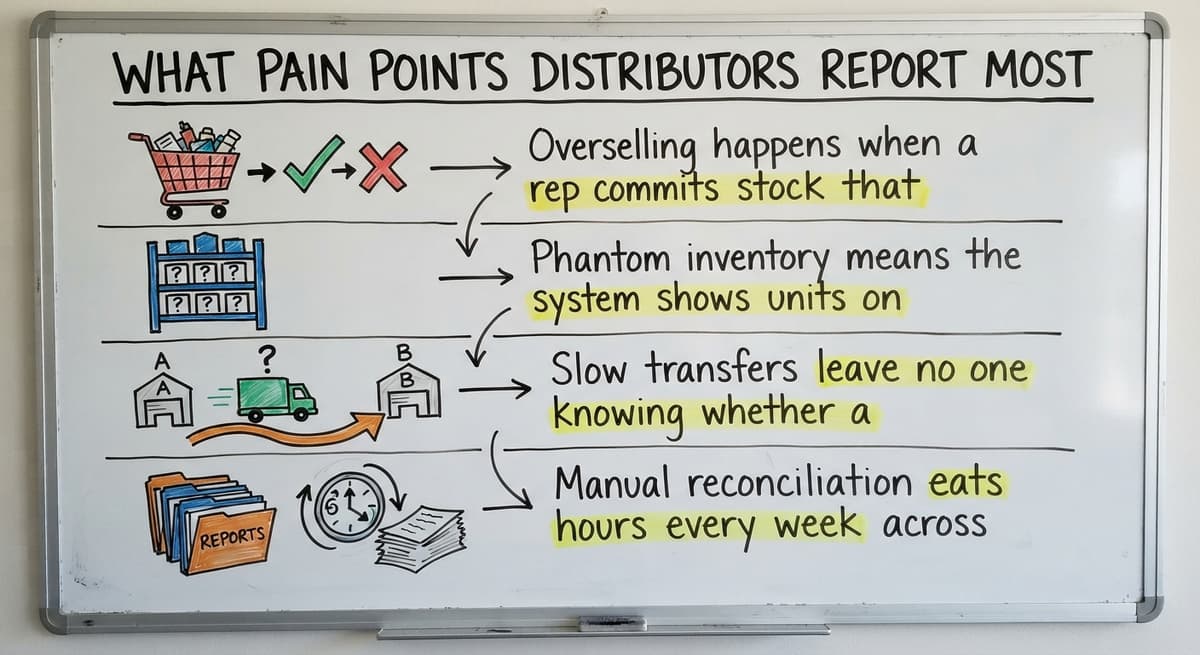 What Pain Points Distributors Report Most, drawn out