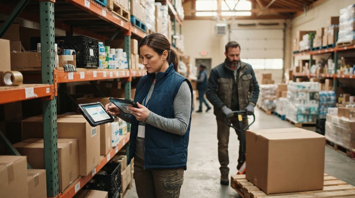 The team who would use nonprofit inventory management, mid-task