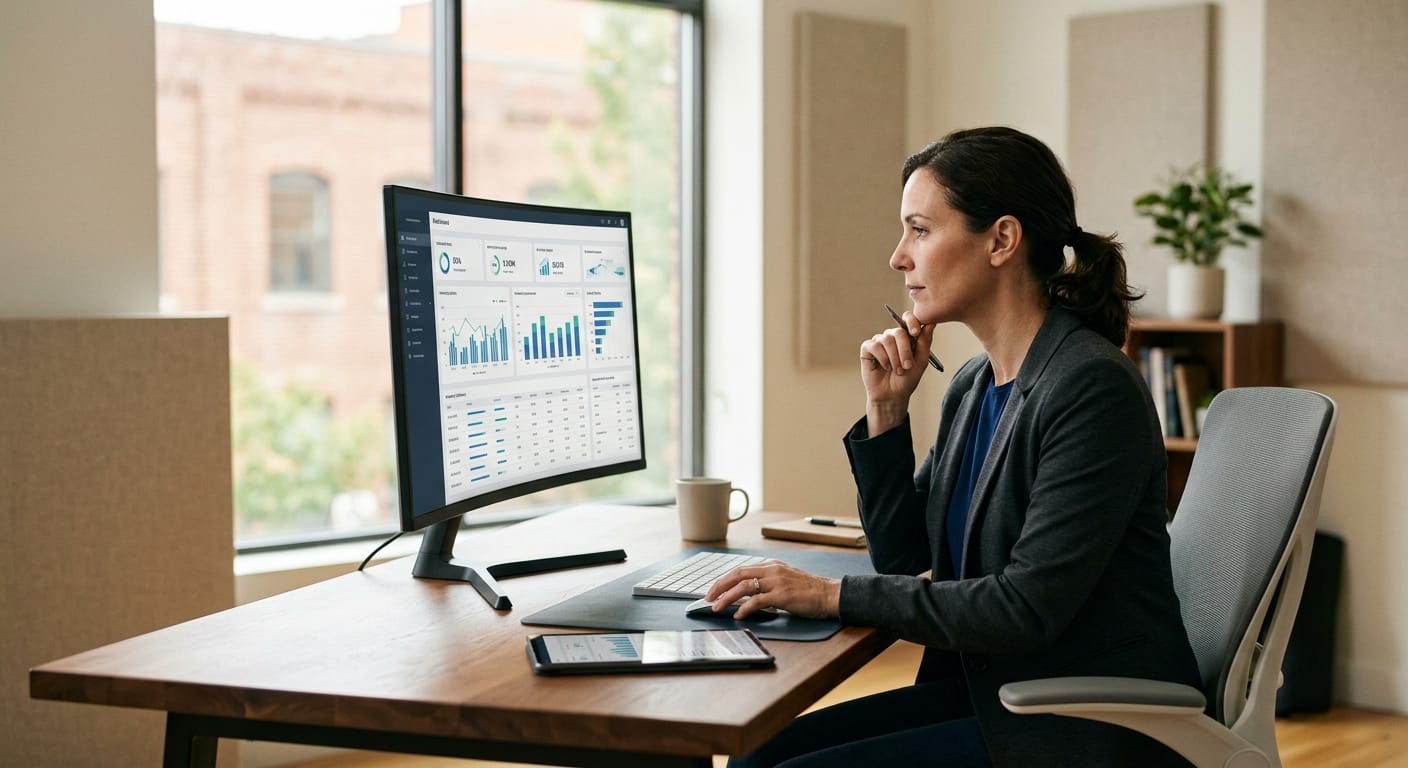 Reviewing the figures online warehouse management software produces