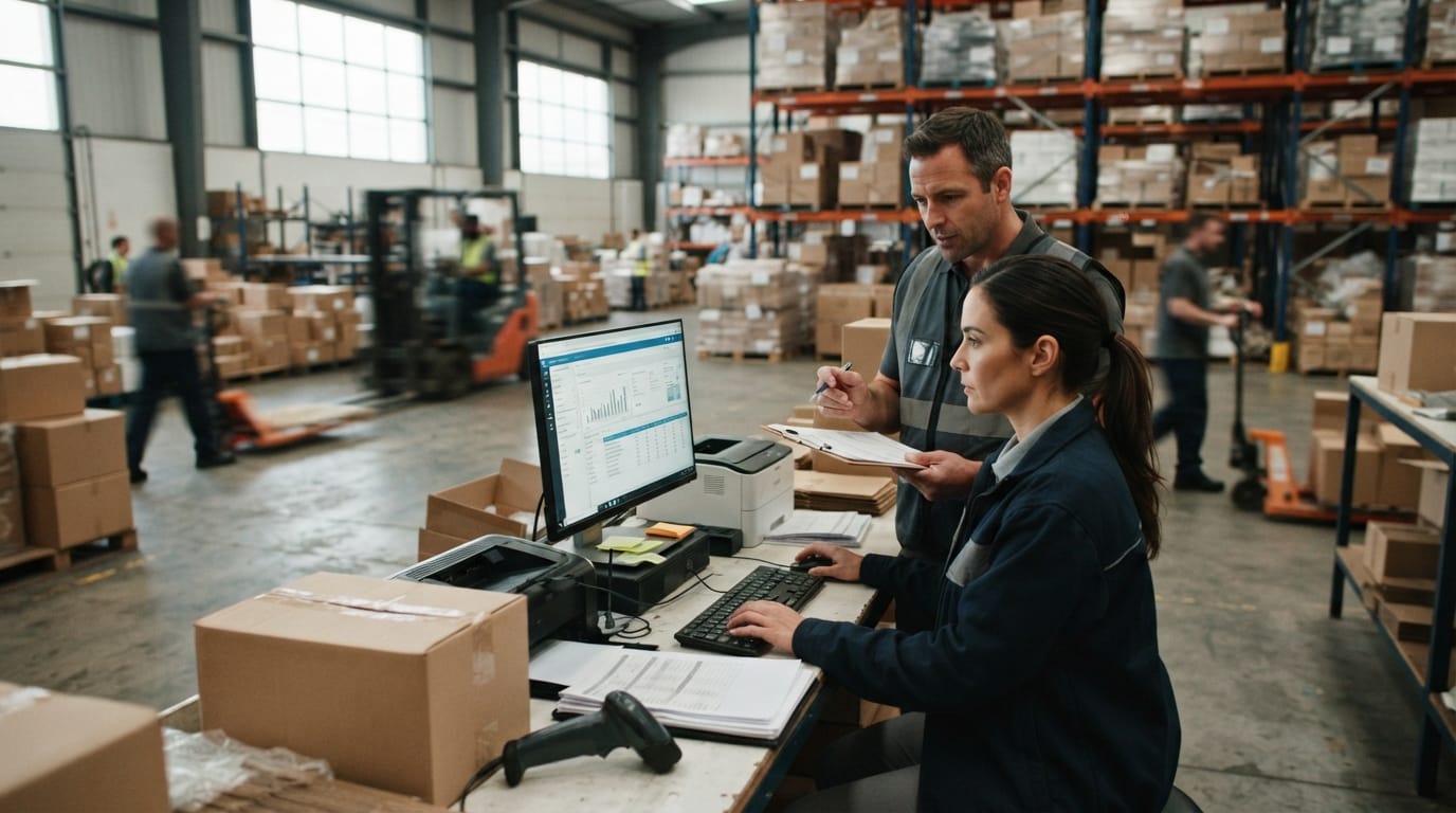 The team who would use order management software, mid-task