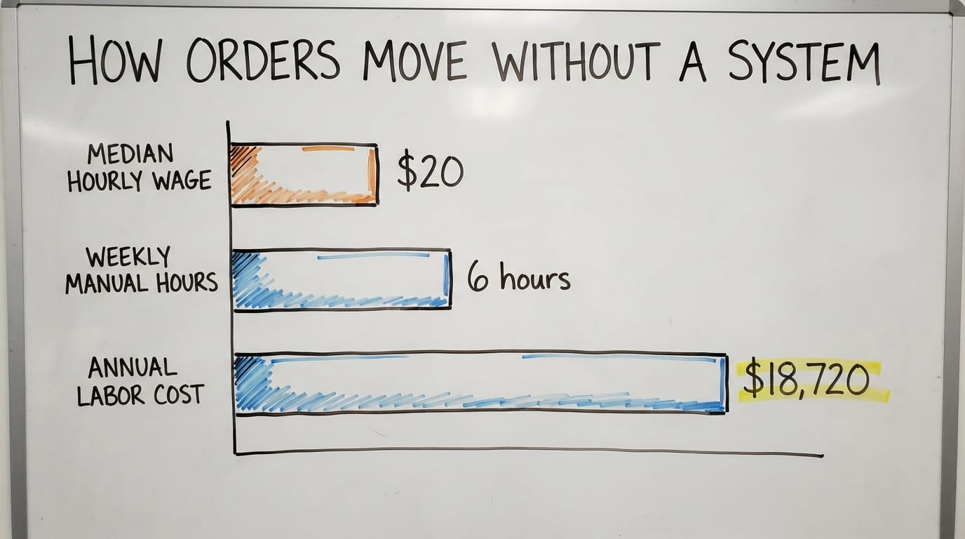 How Orders Move Without a System, in figures