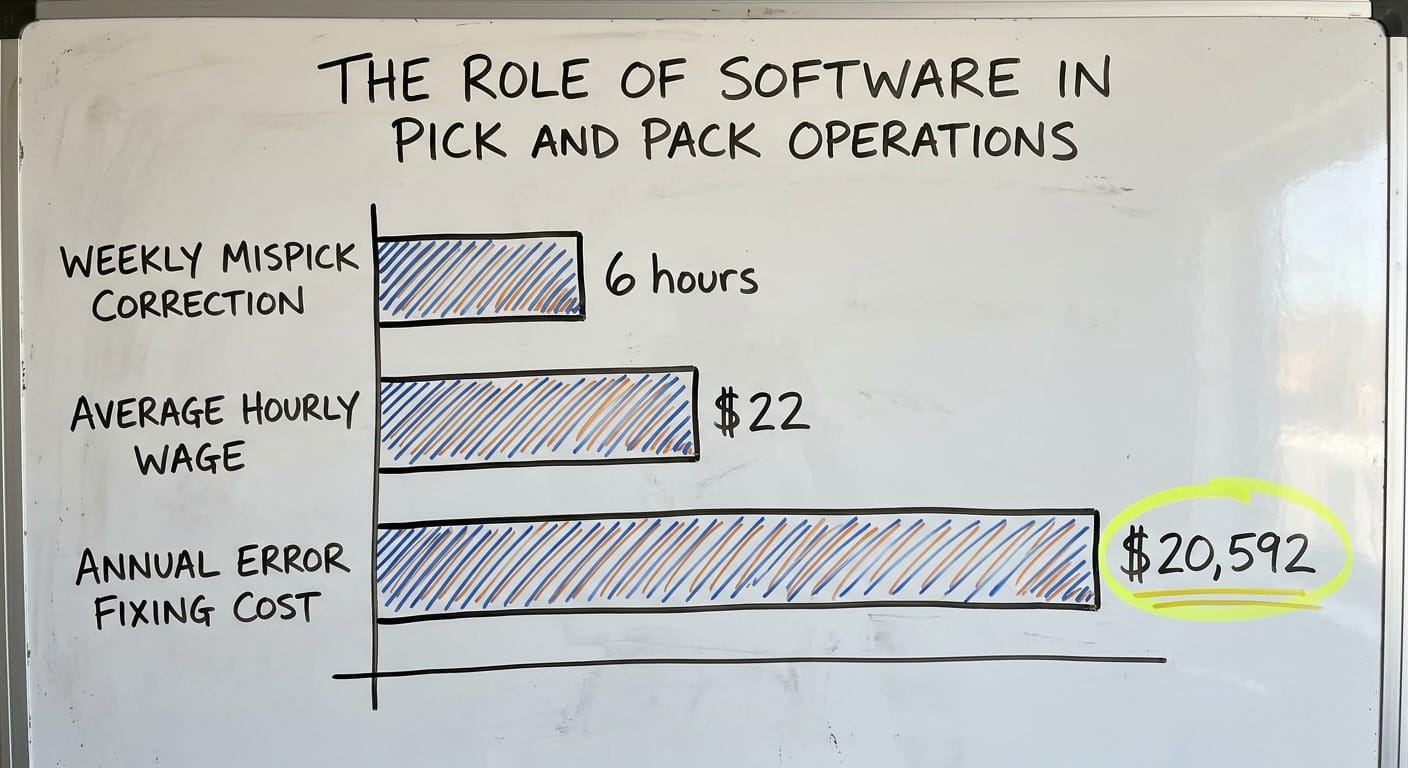 The Role of Software in Pick and Pack Operations, in figures