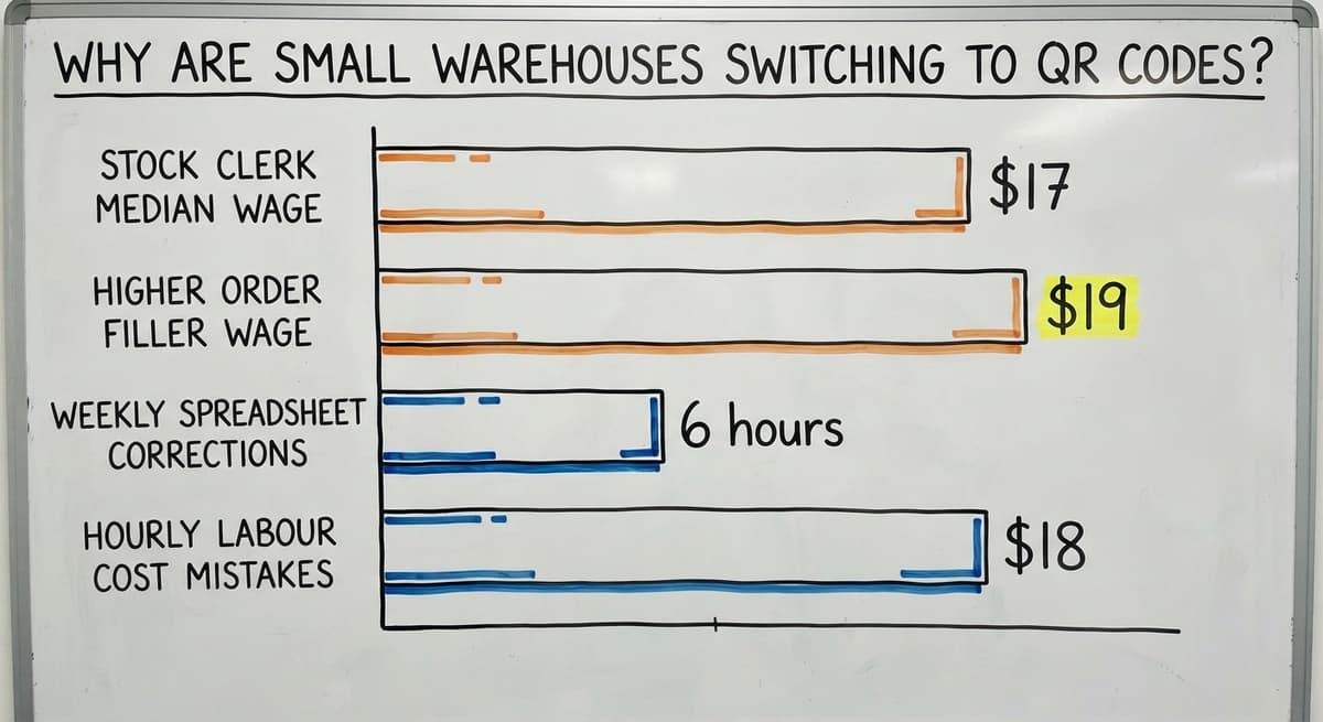 Why Are Small Warehouses Switching to QR Codes?, in figures