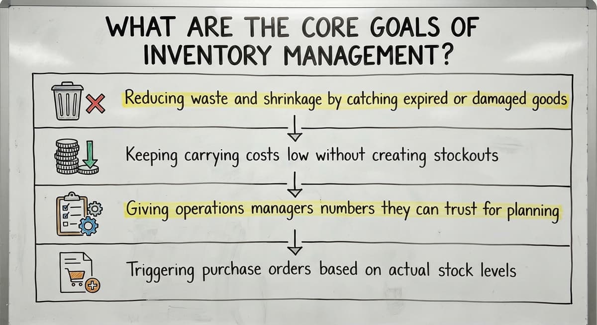 What Are the Core Goals of Inventory Management?, drawn out
