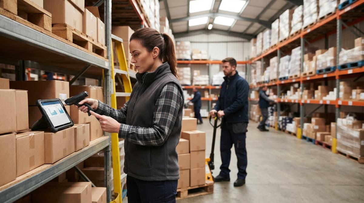 The team who would use retail inventory system, mid-task