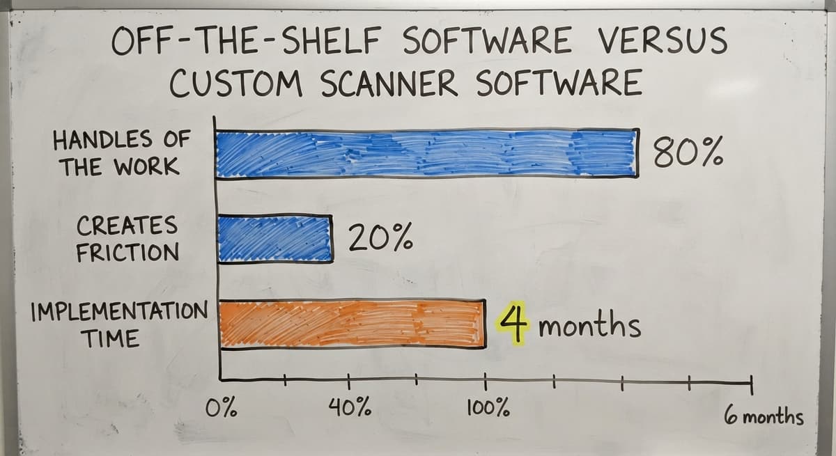 Off-the-Shelf Software versus Custom Scanner Software, in figures