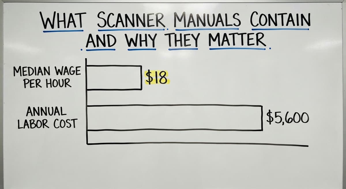 What Scanner Manuals Contain and Why They Matter, in figures