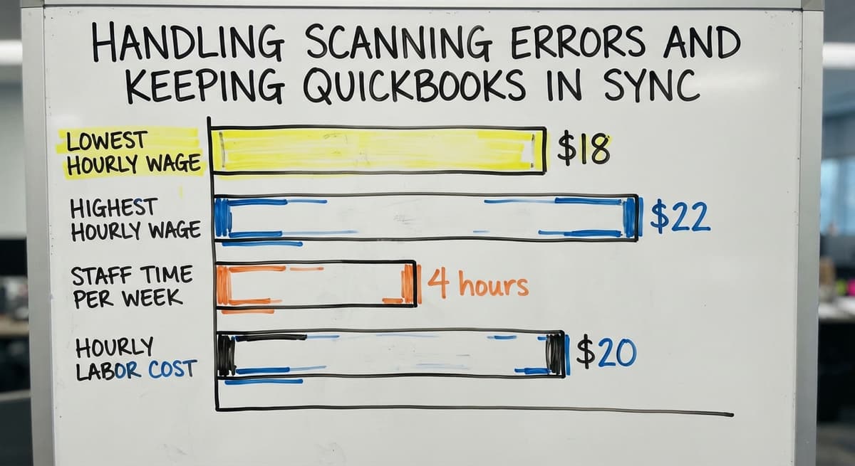 Handling Scanning Errors and Keeping QuickBooks in Sync, in figures