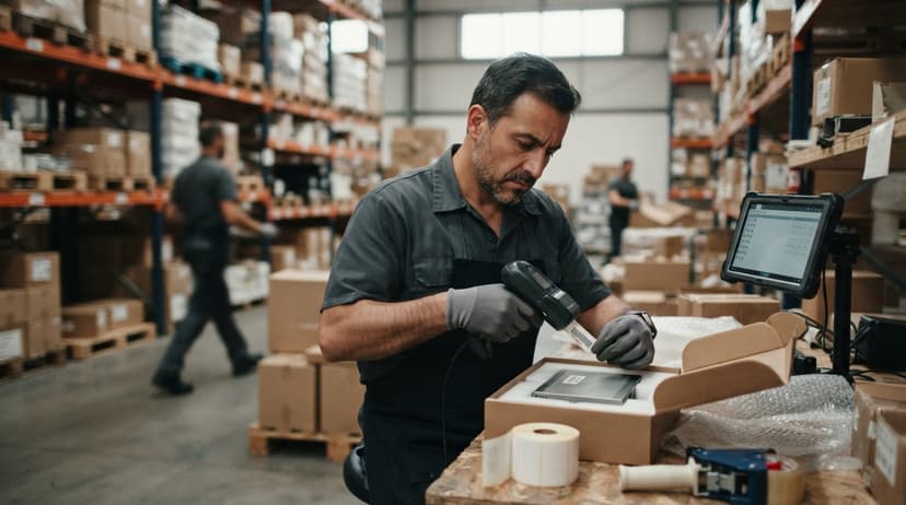 The team who would use serial numbers on products, mid-task